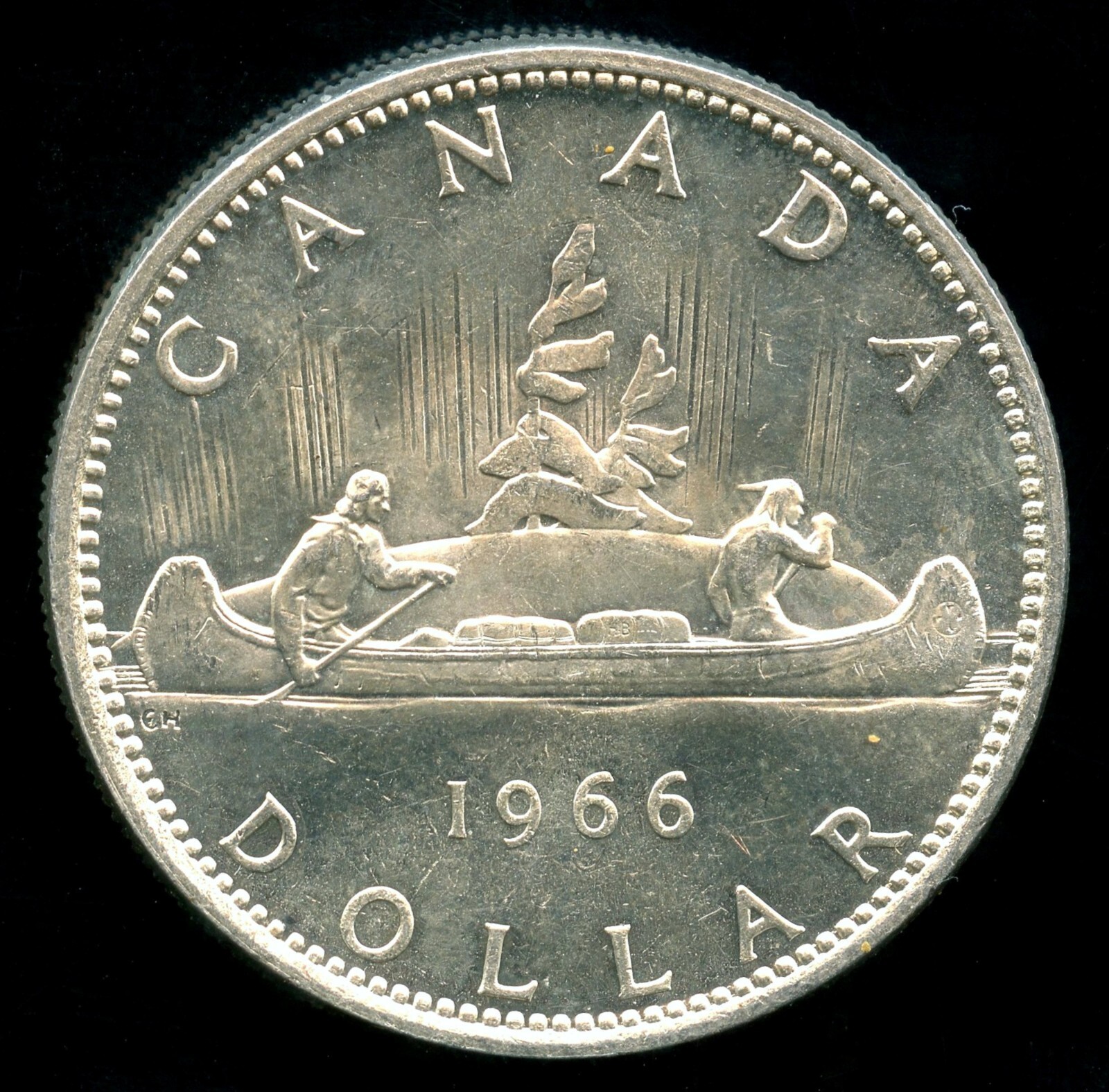【美品】1966 カナダ銀1ドル Canadian Silver Dollar CANADA $1 DOLLAR 1966 ELIZABETH I I SILVER COIN (a) | eBay
