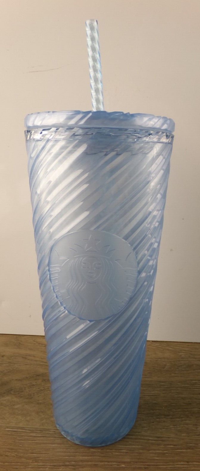 Starbucks Summer 2024 Light Blue Swirl Venti 24oz Cold Cup