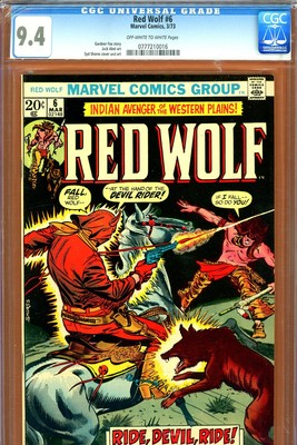Red Wolf #6 CGC 9.4 - Fox story - Shores a/c - 2nd HIGHEST GRADED (no 9.8s)