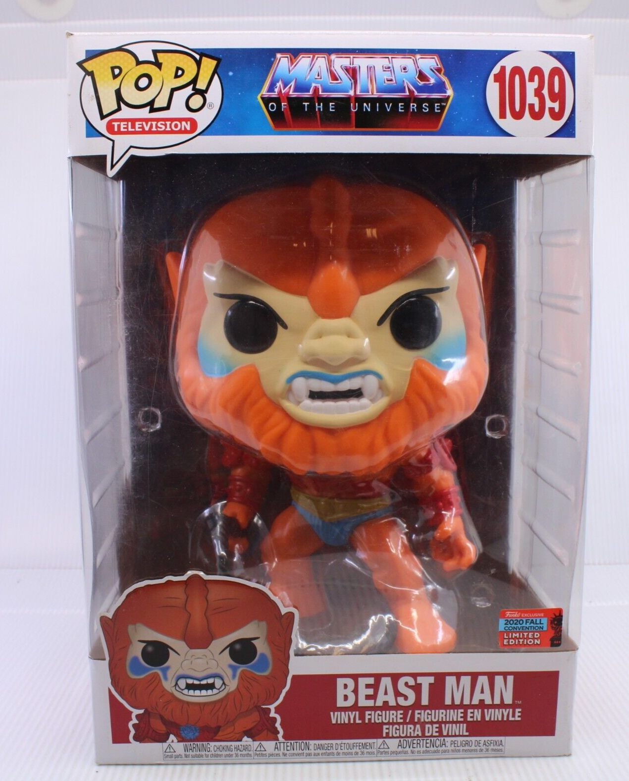GU Funko Pop Fall Con NYCC BEAST MAN Masters Universe 10