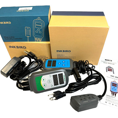 Inkbird ITC-308 and 200 Thermostat and Humidity Controllers for Meat Curing 