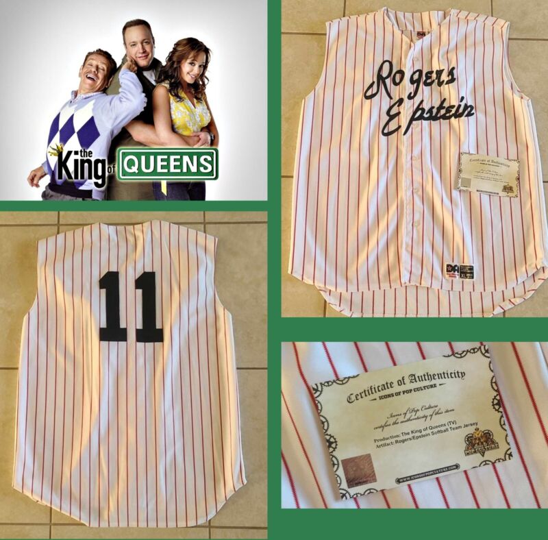 KING OF QUEENS: Rogers Epstein Softball Game Used XL Jersey COA