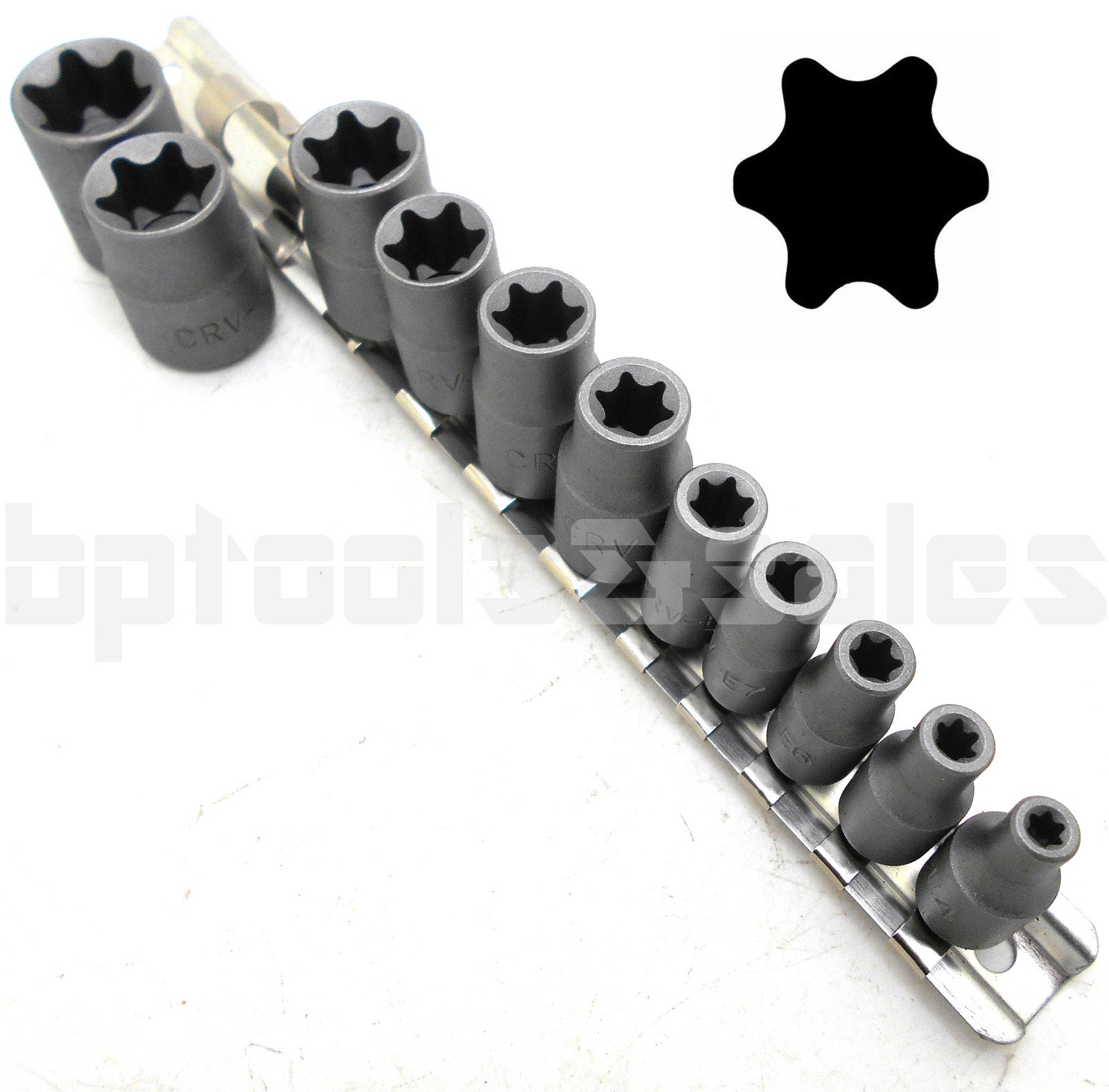 11pc Torx Star Bit Female E Socket Set Automotive Shop Tools External E4e20
