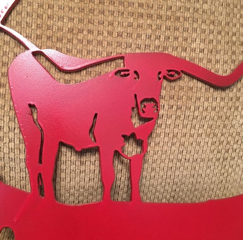 14’ Longhorn Iron Wall Art Western Home Decor