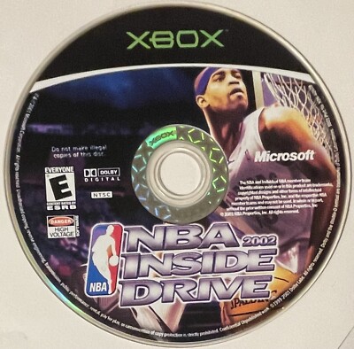 NBA Inside Drive 2002 (Microsoft Xbox, 2002) DISC ONLY | NO TRACKING | M1508