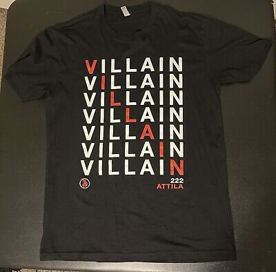 Attila Villain Shirt 2019 Album Tour (L Large)(Authentic Band Merch)