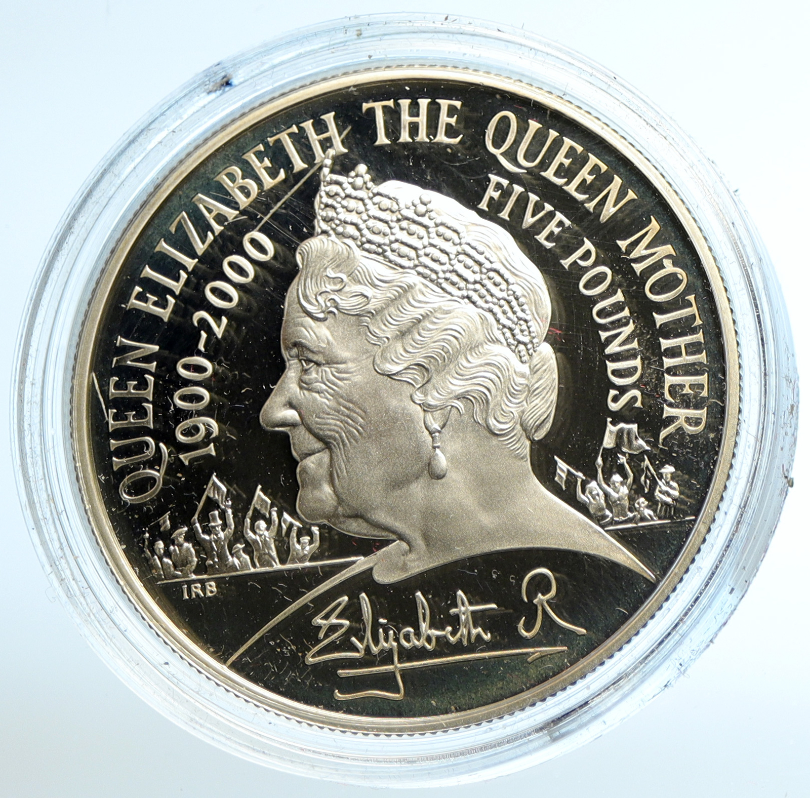 2000 GREAT BRITAIN Queen Mother Elizabeth II PROOF SILVER 5