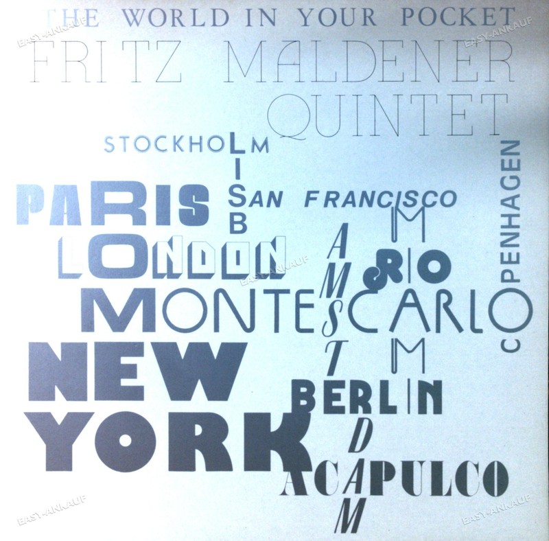 Fritz Maldener Quintet - The World In Your Pocket Lp (Vg+/Vg+) '