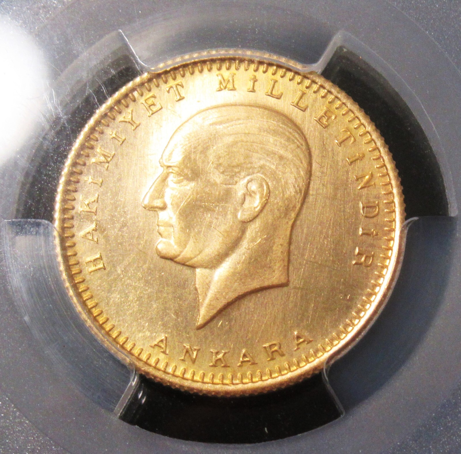 1968年トルコ Monnaie Deluxe100クルシュ PCGS MS65 1968年トルコ Monnaie Deluxe100クルシュ PCGS MS65 1968年