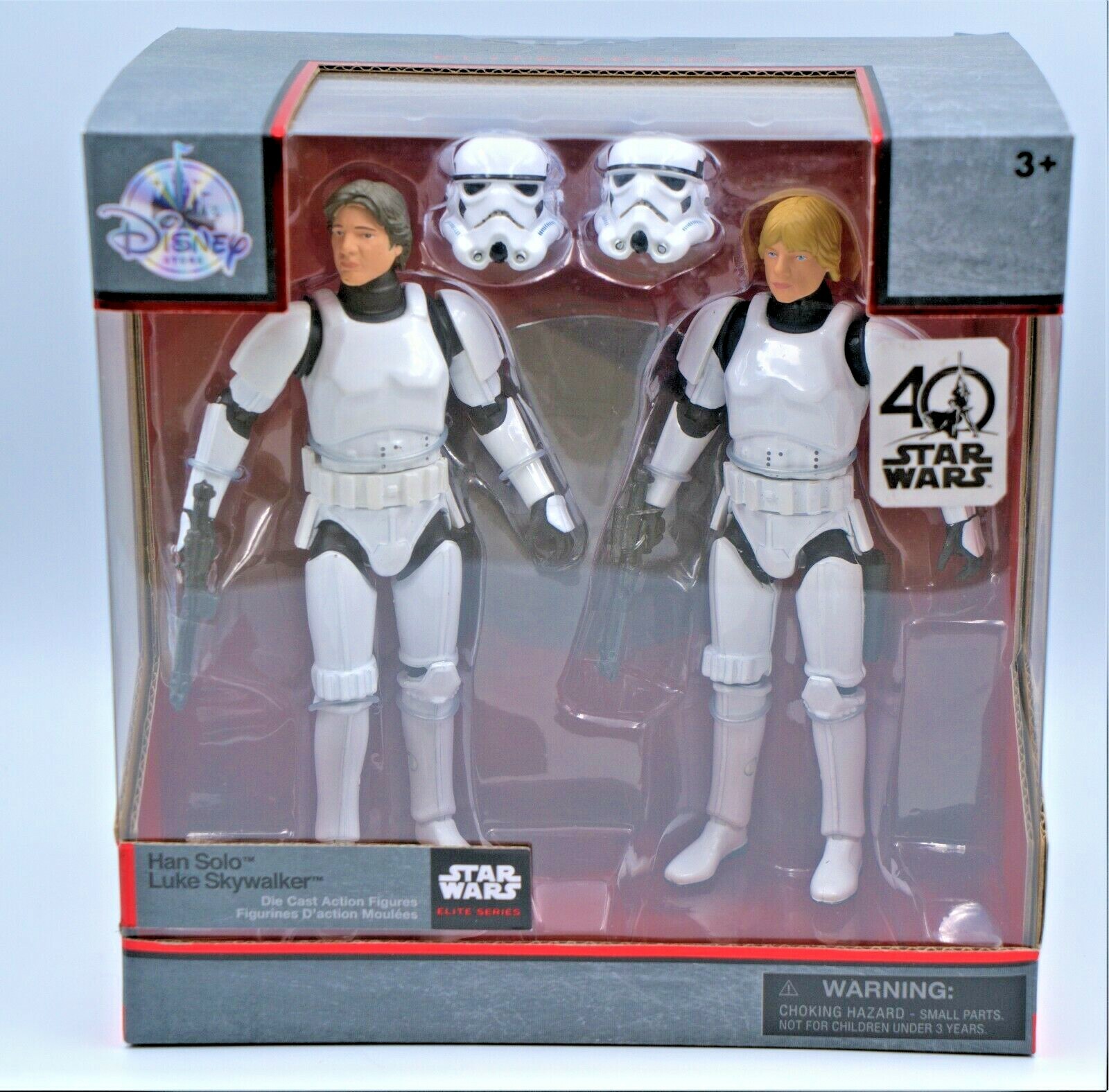 Star Wars Die Cast Elite Han Luke Stormtrooper Disguise 40th Anniversary Rare