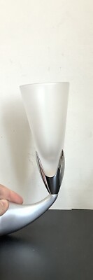 Mystery Wall Mounted Glass Holder For Bathroom. Matte Chrome. 2301852 E2