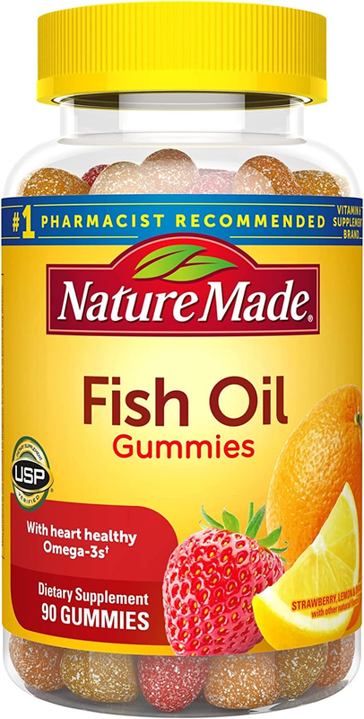 Fish Oil Gummies - Omega 3 Supplements for Healthy Heart Support - 90 Gummies, 4