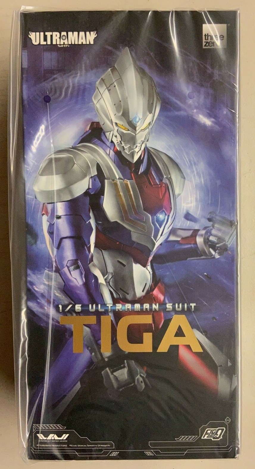 Three Zero FigZero 1/6 Ultraman Suit Tiga Figure MIB In Hand