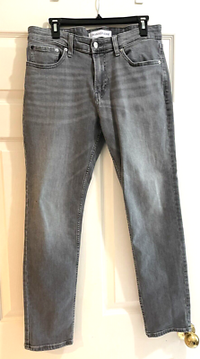 Calvin Klein Gray Slim Fit Jeans Style 414312x Men s Size W33XL30 High Quality