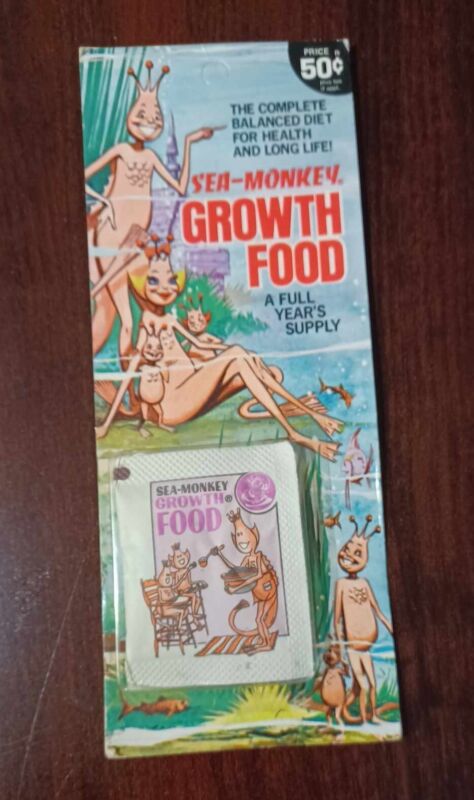 Sea-Monkeys Growth Food 1971 