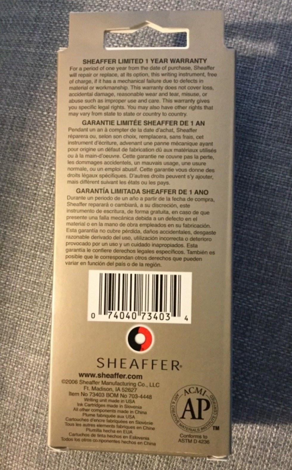 8PC Sheaffer Classic Calligraphy Mini Kit (1 pen, 3 nibs, 4 inks)