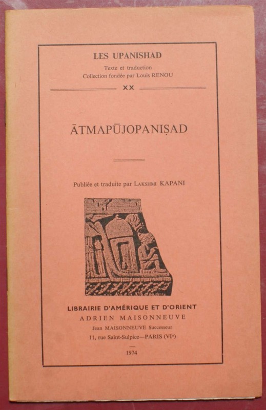 024178 - Les Upanishad - Xx - Atmapujopanisad [Hindou,Sanscrit]