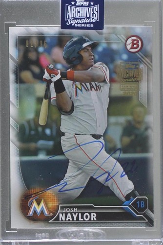 2020 Topps Archives Signature Series - Josh Naylor #16B-BP67