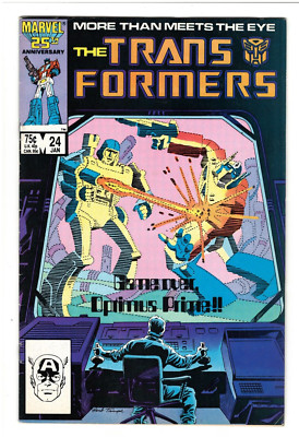 The Transformers #27 (FN/VF) (Marvel 1987) death of Optimus