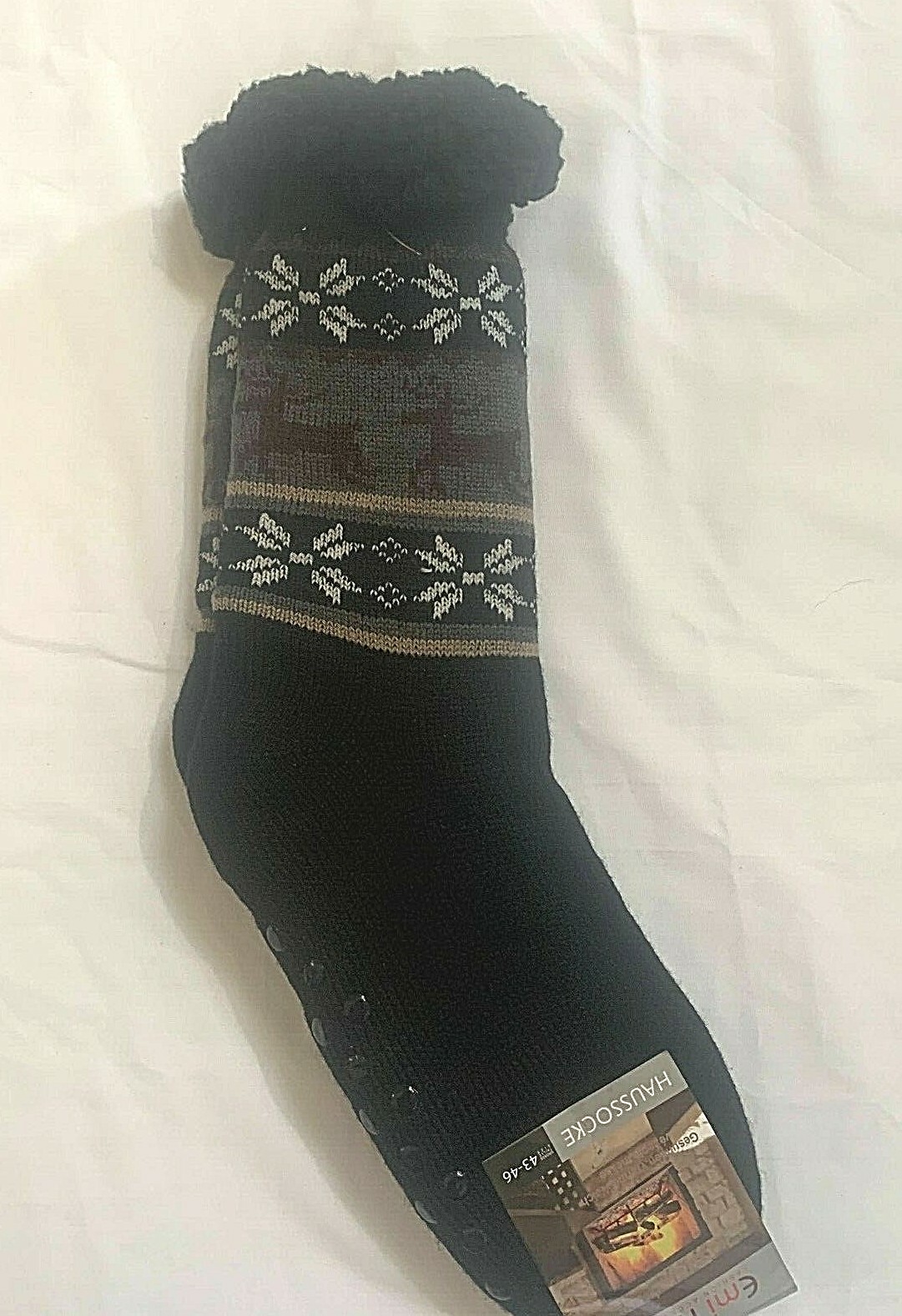 Black Reindeer Grips On Bottom Size Adult