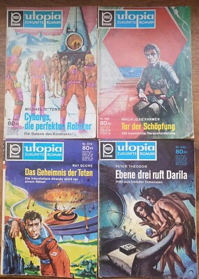 Utopia-Zukunfts Roman Konvolut  4 Hefte / Heft Nr. 533, 573, 587, 595