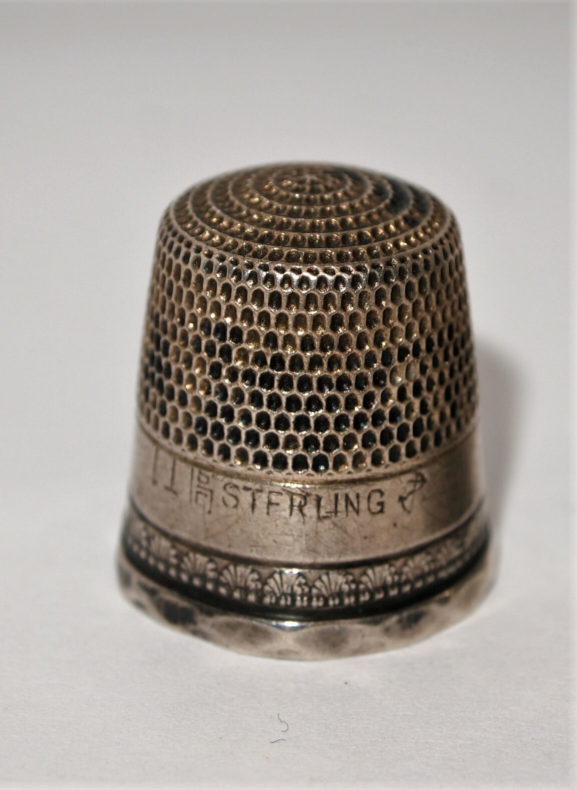 Lot of 3 Vintage Sterling Silver Thimbles, Sewing, Collectible, Estate Find