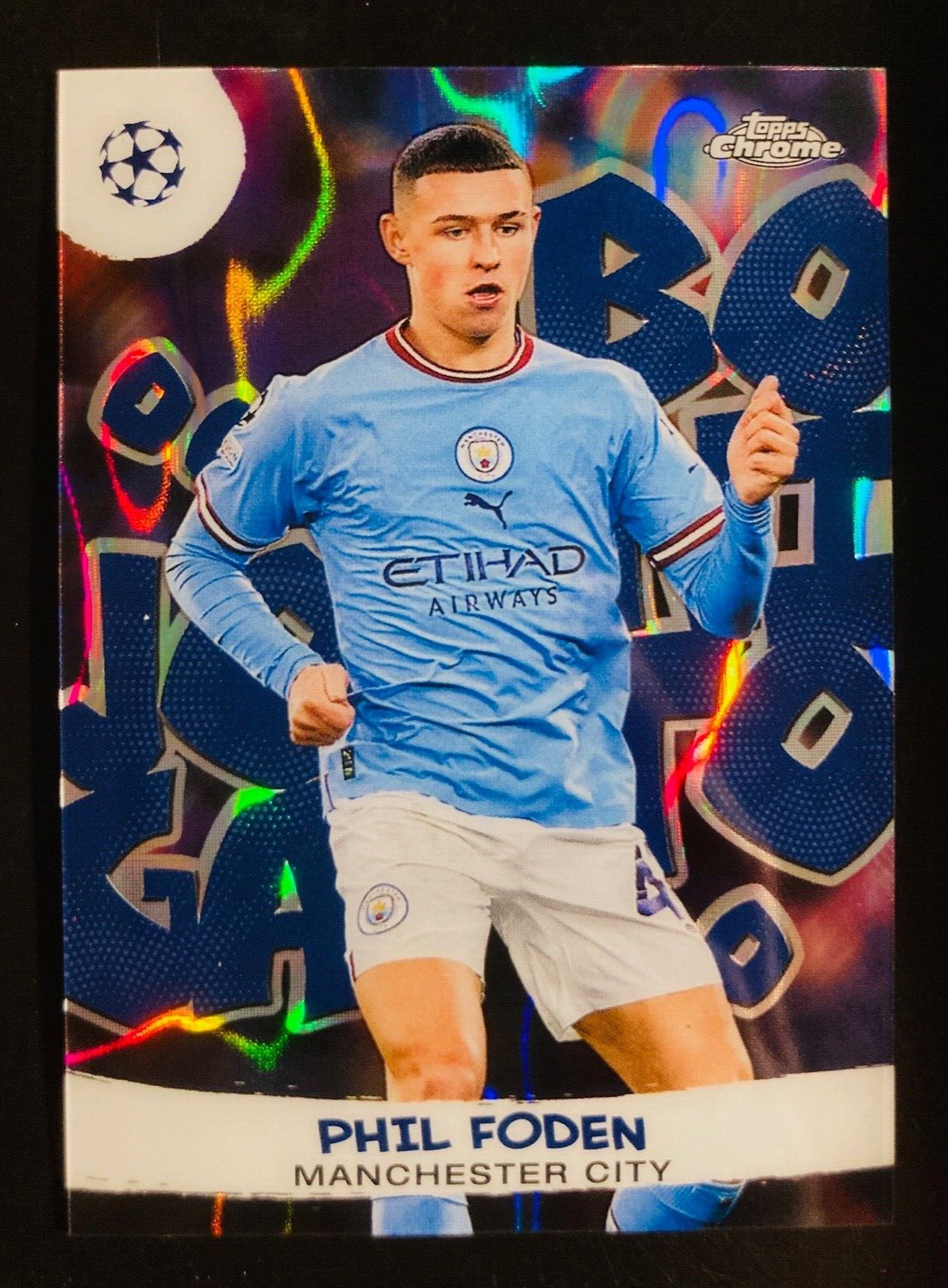 2022-23 Topps Chrome UCC JB7 Phil Foden Joga Bonito 2022-23 Topps Chrome UCC JB7 Phil Foden Joga Bonito