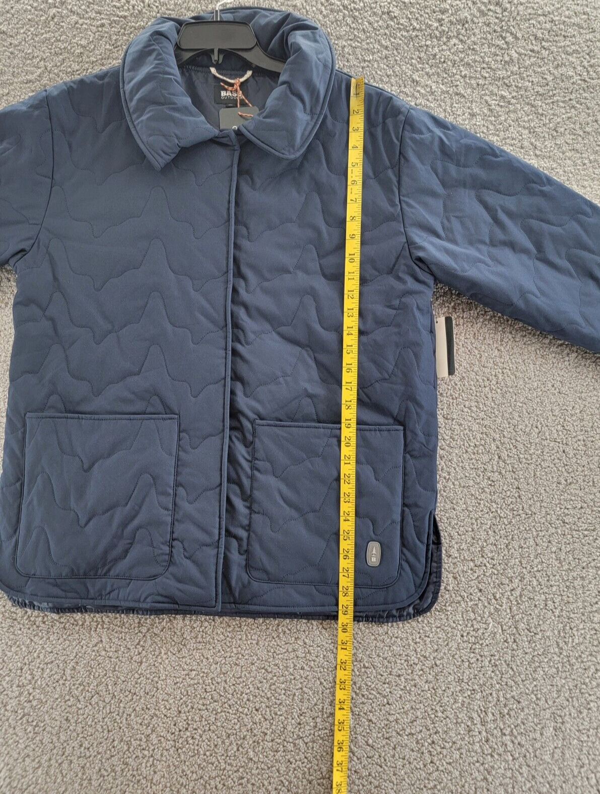Bass Outdoor Quilted Long-Sleeve Jacket Women M Navy Blue - Picture 10 of 14