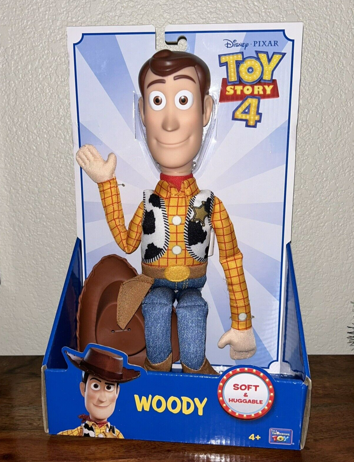 Sheriff Woody Soft & Huggable Doll - Thinkway Toys - New In Box