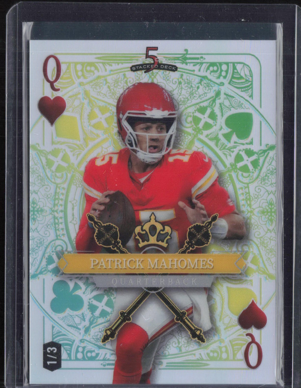 2024 Wild Card 5 Card Draw Stacked Deck Patrick Mahomes II 1/3