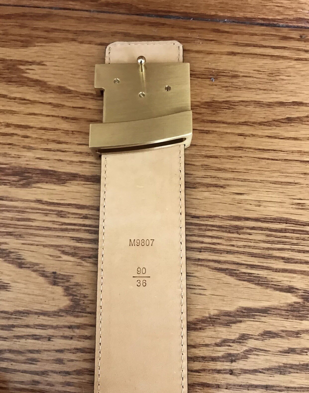 Authentic Louis Vuitton Brown Damier Belt 