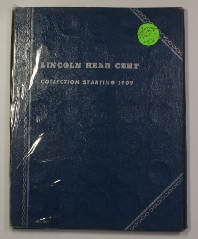 1909-1945 Lincoln Wheat Cents Whitman Coin Album 9004 Complete Except 1909-s Vdb