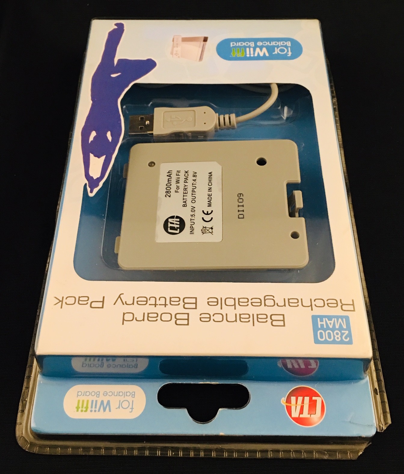 Rechargeable Battery Pack for Nintendo Wii Fit Balance Board 2800 MAH CTA Wi-BBP