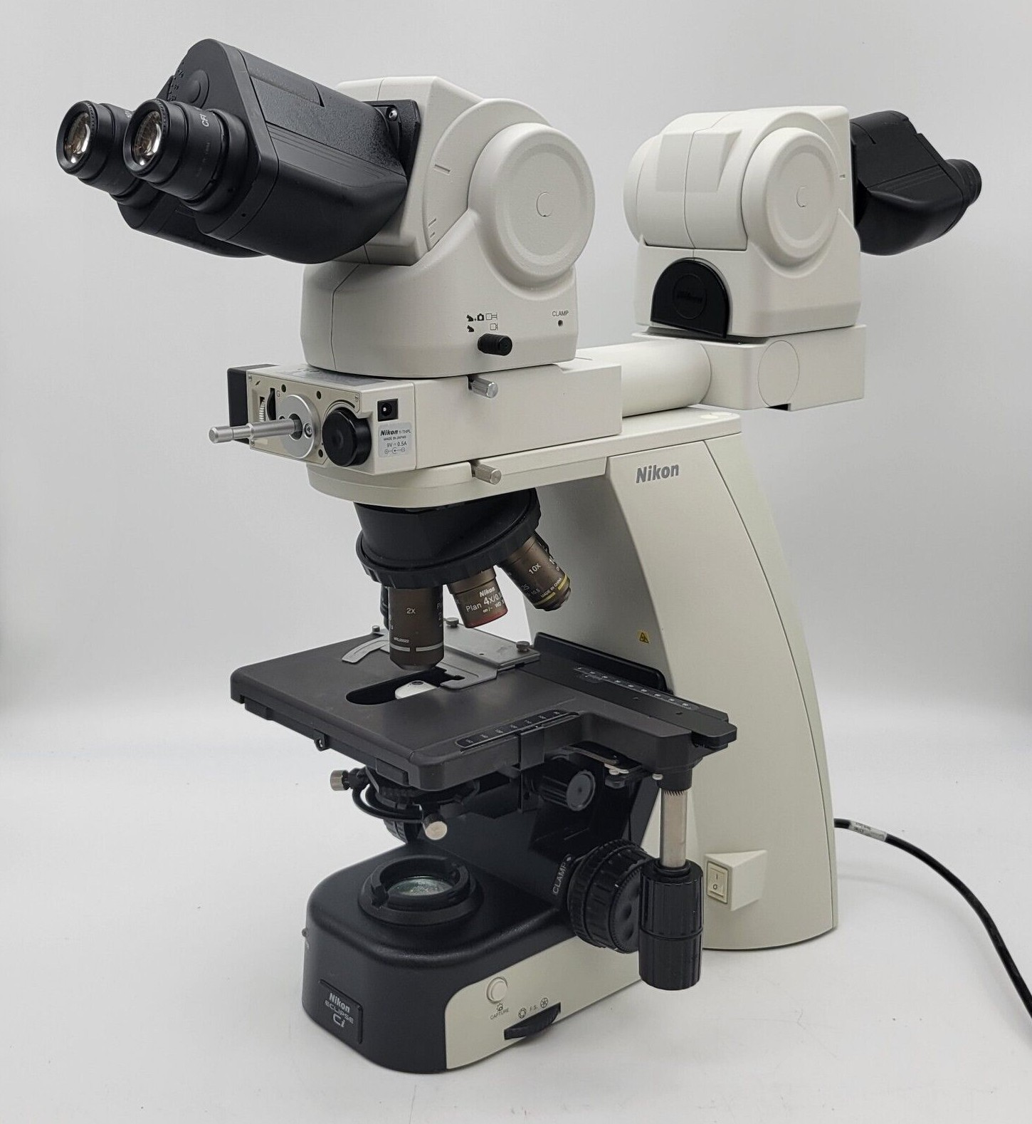 Nikon Microscope Eclipse Ci-L LED with Dual Head Bridge and