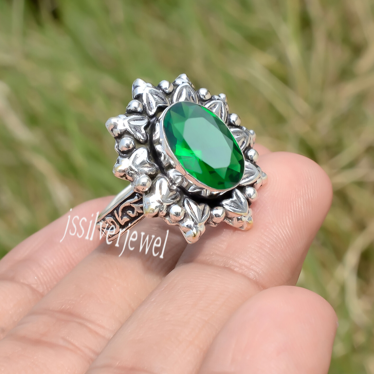 ❀クロム❀ JewelersClub Chrome Diopside Ring Birthstone Jewelry – 0.70