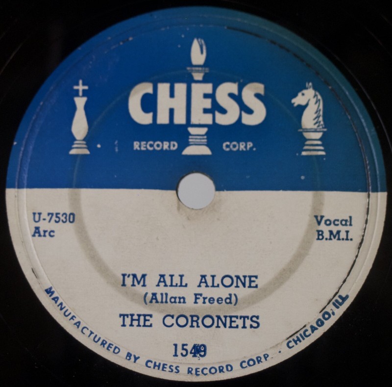THE CORONETS: Nadine / I'm All Alone US Chess 1549 Doo Wop Vocal