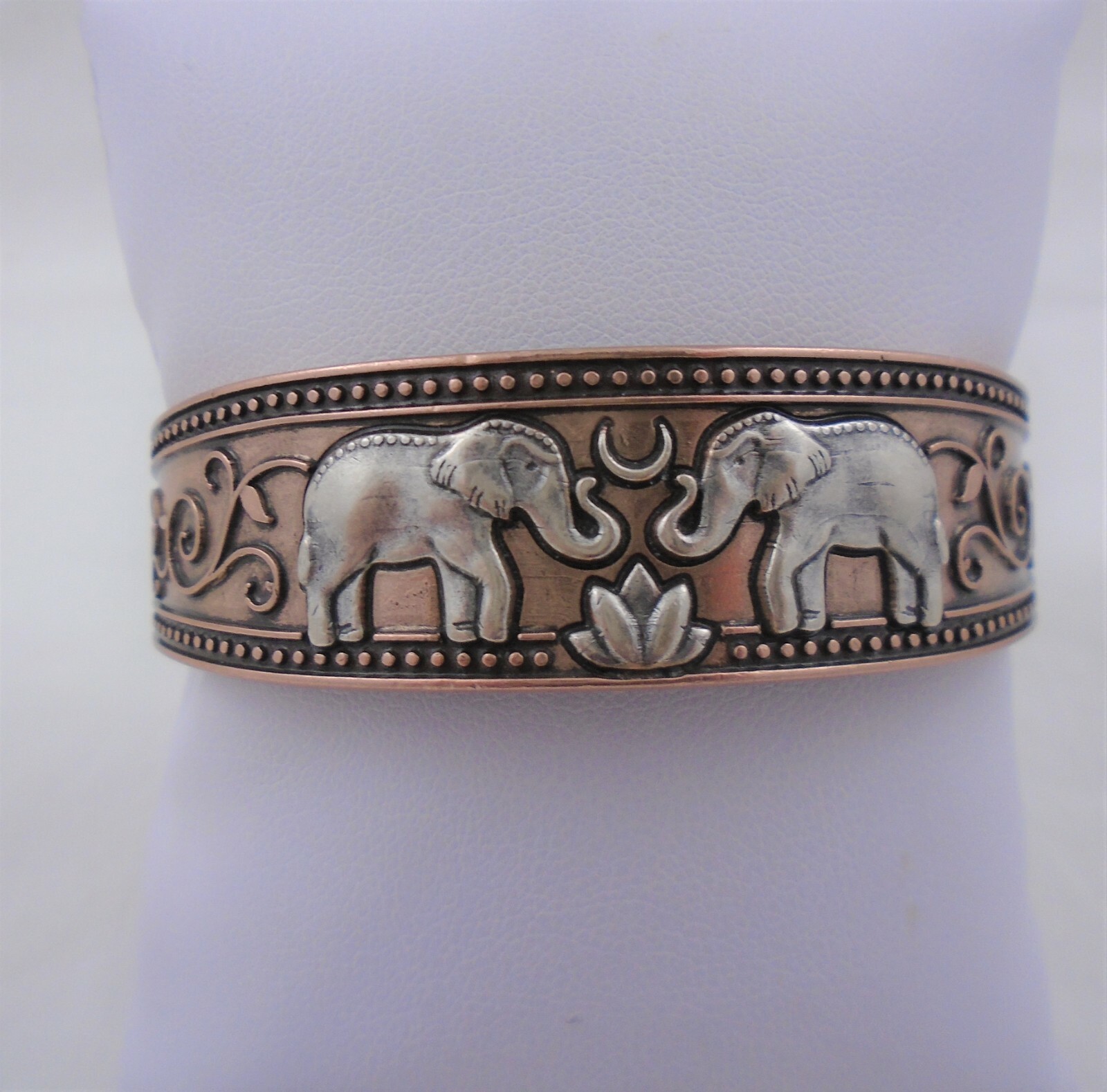 Tribal Indian Silver Elephant Cuff Bracelet Tribal Indian Silver Elephant Cuff Bracelet