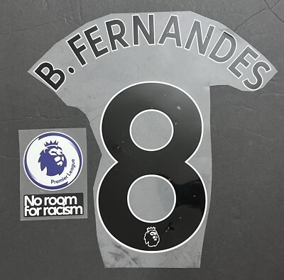Fernandes #8 Manchester Utd Premier League 2022/23 Name & Number Heat Press Set