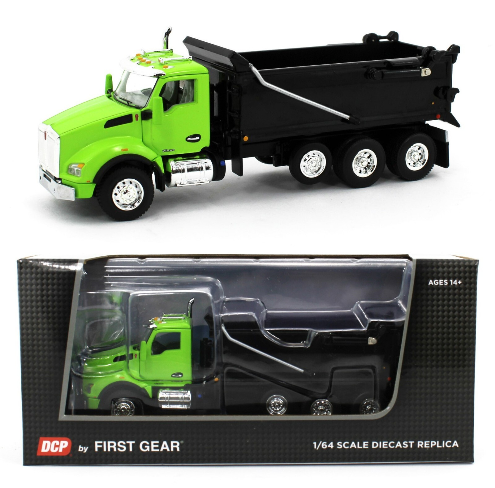 2022 DCP 1:64 *LIME GREEN & BLACK* Kenworth T880 Rogue Dump 2022 DCP 1:64 *LIME GREEN & BLACK* Kenworth T880 Rogue Dump