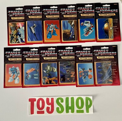 Vintage 1985 Transformers Action Cards NEW! Sealed Series 1 Sticker RARE USA NEW