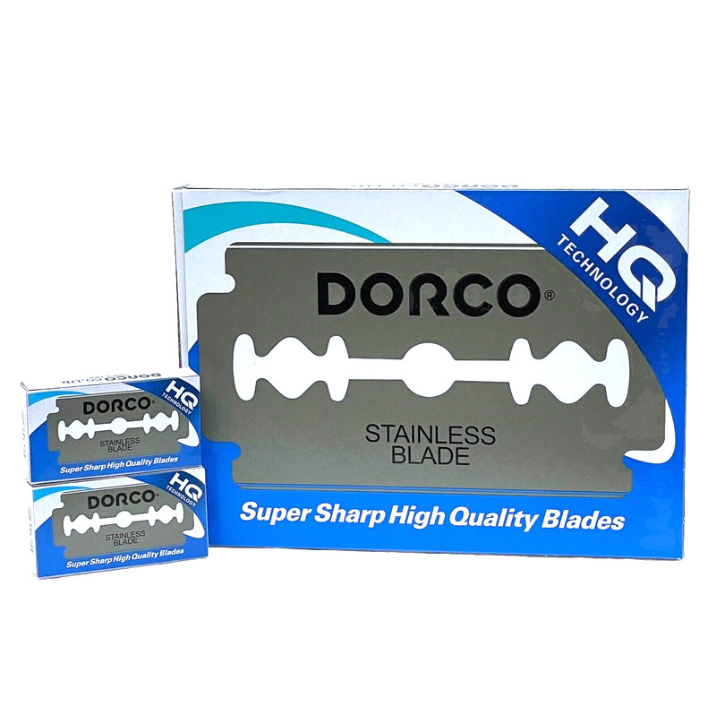 Dorco Razor Blades - 100 Stainless Double Edge Blades ST300