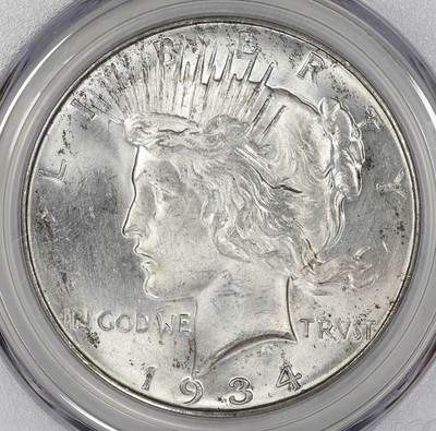 1934 D PEACE SILVER DOLLAR S$1 NGC CERTIFIED MS 63 MINT STATE  (733)