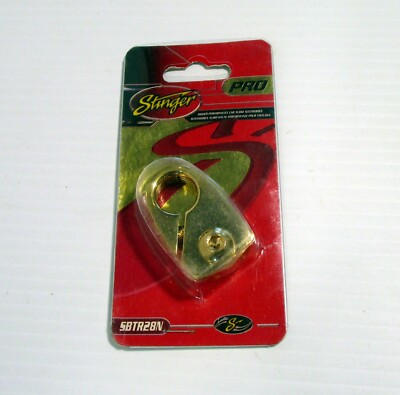 STINGER SBTR28N Car Audio Top Post Negative Battery Terminal, 2 x 8AWG Outputs