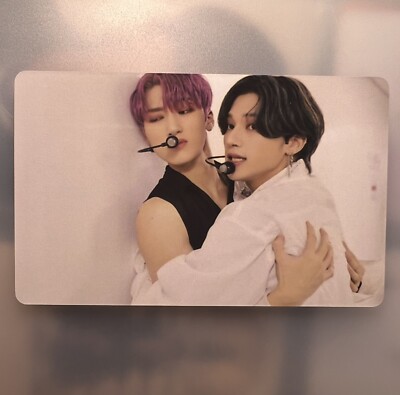  HANDMADE ATEEZ WOOSAN WOOYOUNG SAN PHOTOCARD UNOFFICIAL FANMADE #2 