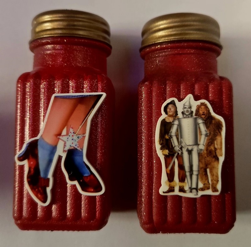 Salt And Pepper Shakers Classic Movies 3" New Custom Painted