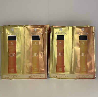 Alterna Life Solutions Curls Shampoo & Curls Conditioner 0.25 oz 12 Samples