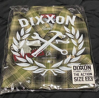 New DIXXON The Action Flannel Mens 2X BNIB