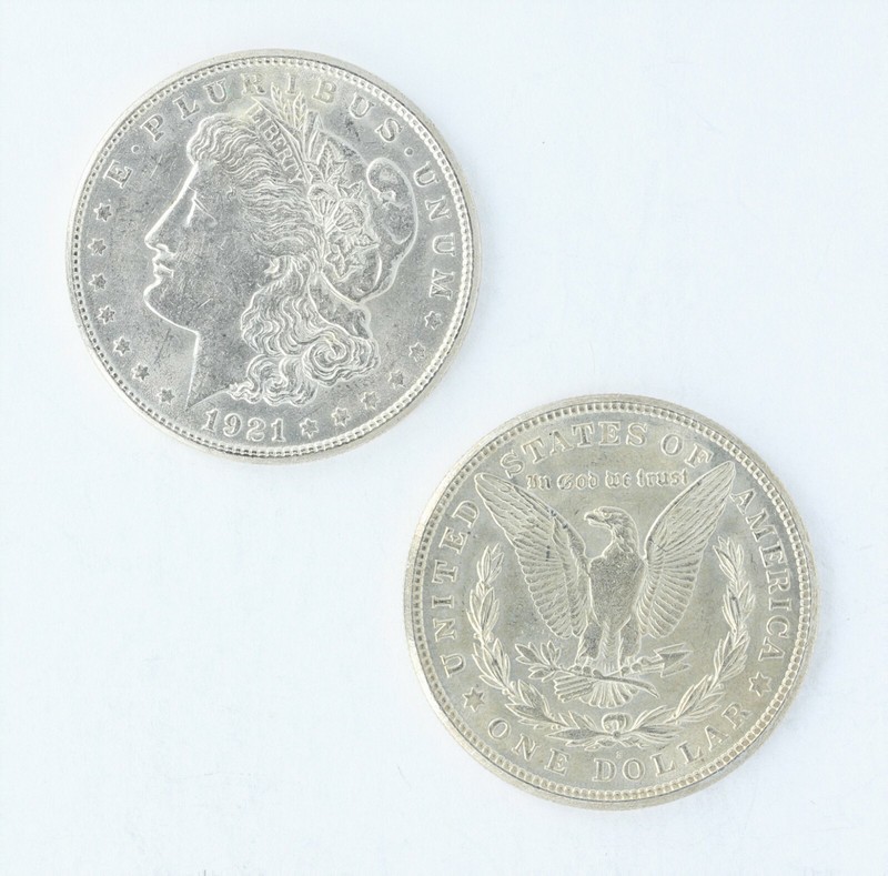 1921-S Morgan Dollar BU Roll of 20 S$1 Coins
