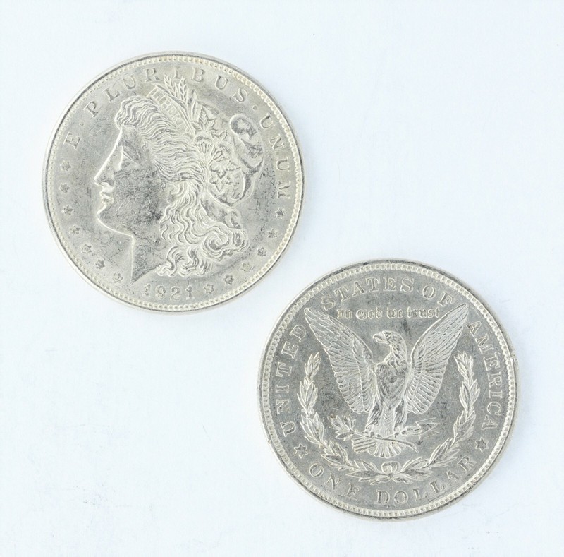 1921-D Morgan Dollar BU Roll of 20 S$1 Coins