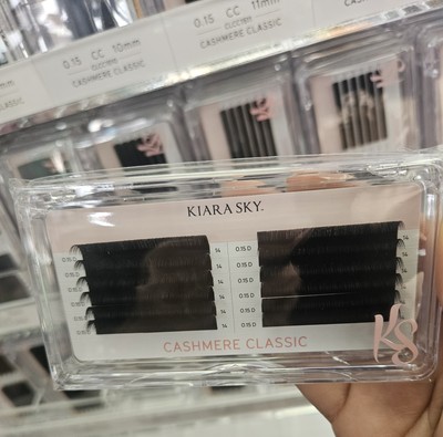 Kiara Sky Lash Extensions Cashmere Classic Thickness 0.15 Curl D Length 14mm CLD